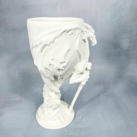 Ceramic Bisque Dragon Goblet Ceramic Bisque - Case of 4 Ceramic Bisque Dragon Goblet Ceramic Bisque - Case of 4
